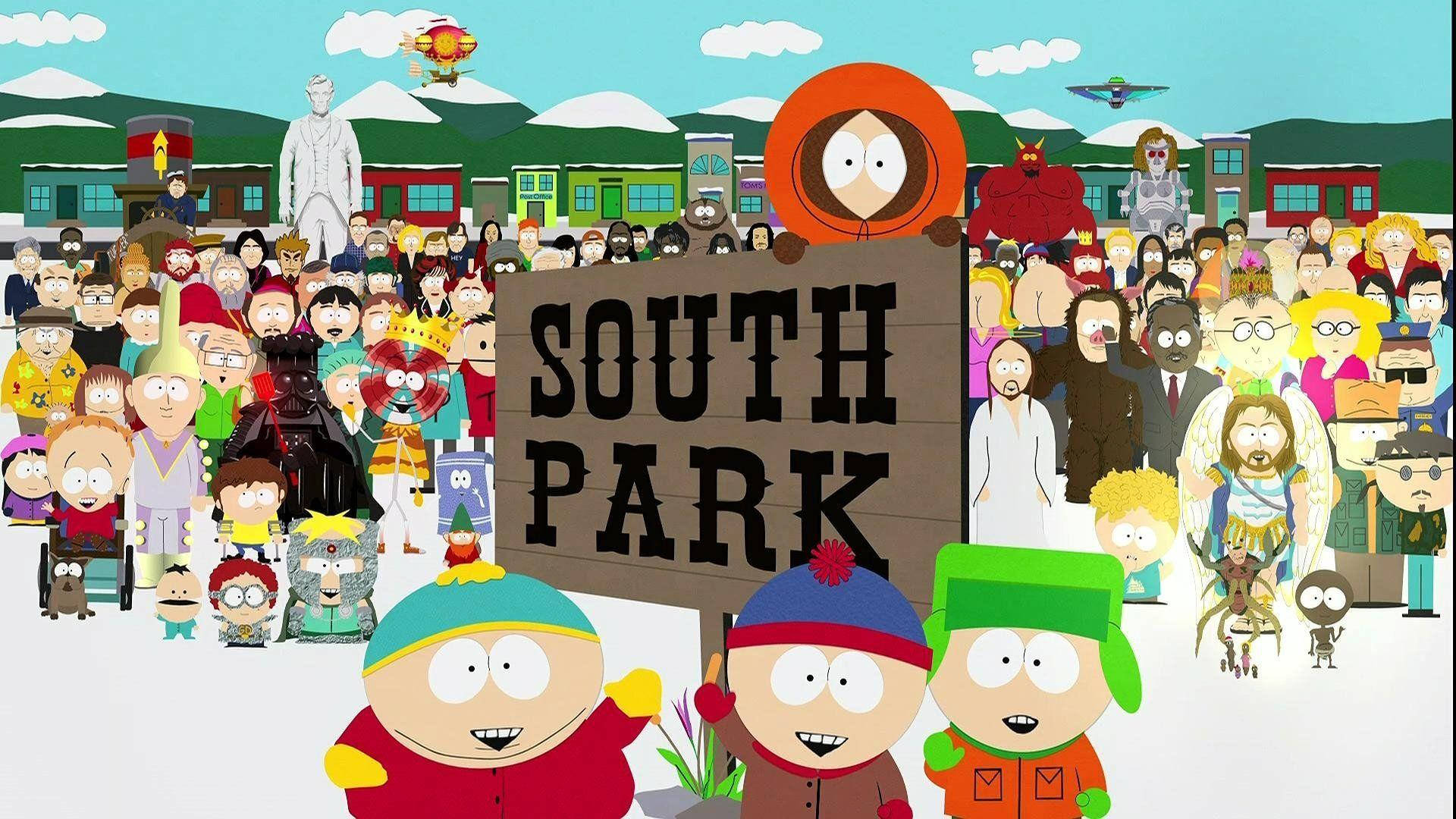 Eric Cartman & South Park Cast Poster Background