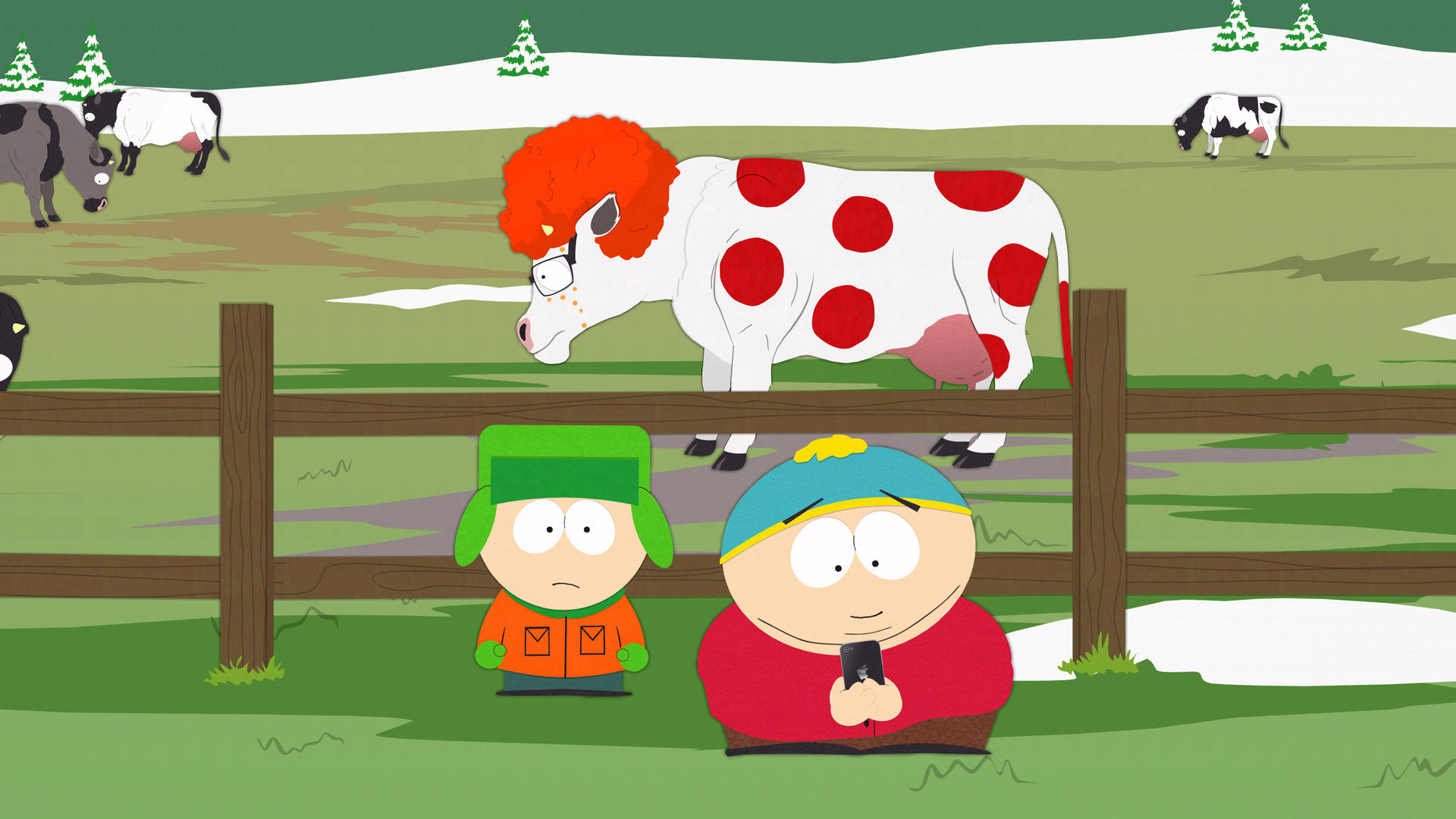 Eric Cartman - South Park Ginger Cow Episode Background