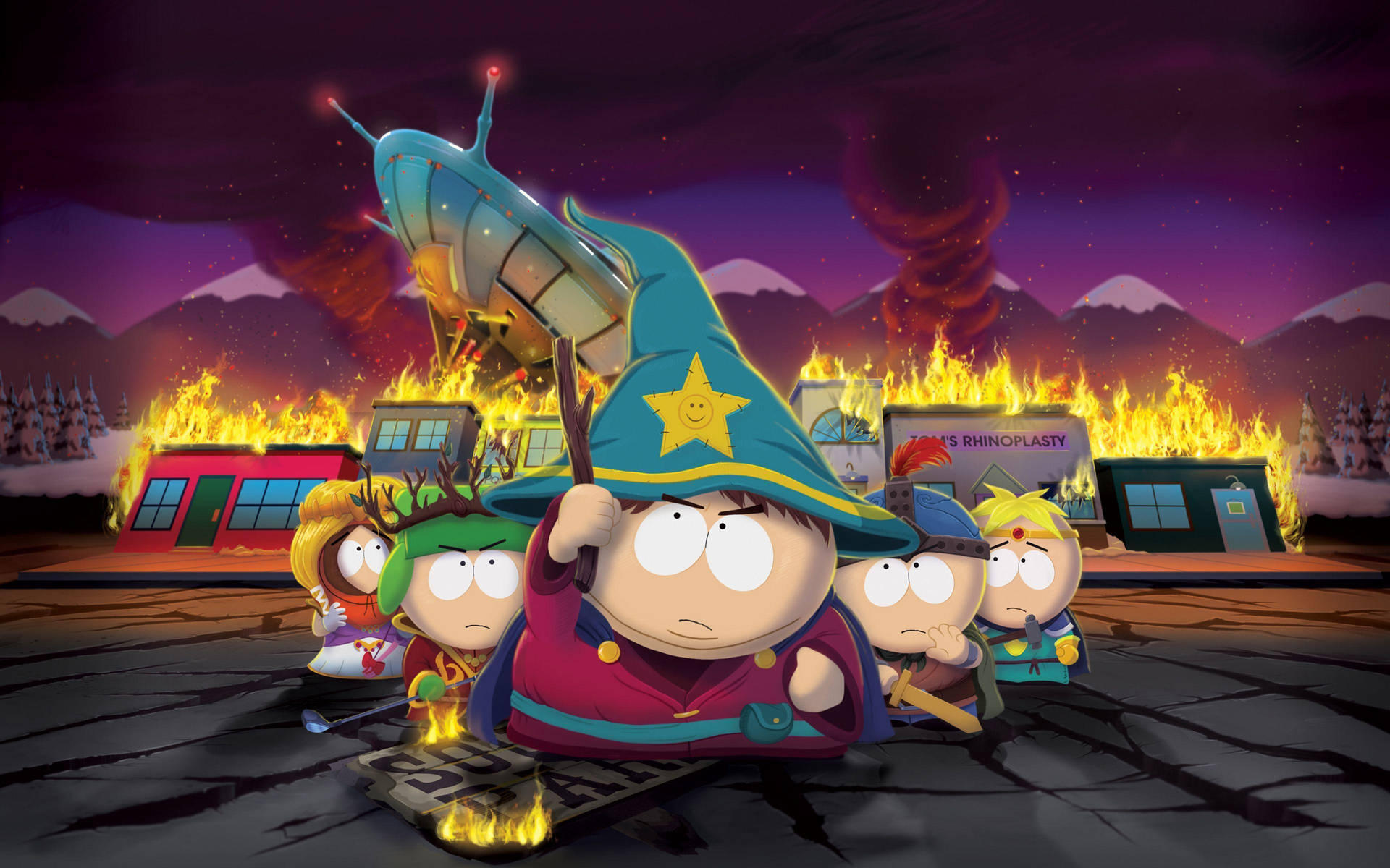 Eric Cartman The Stick Of Truth Poster Background