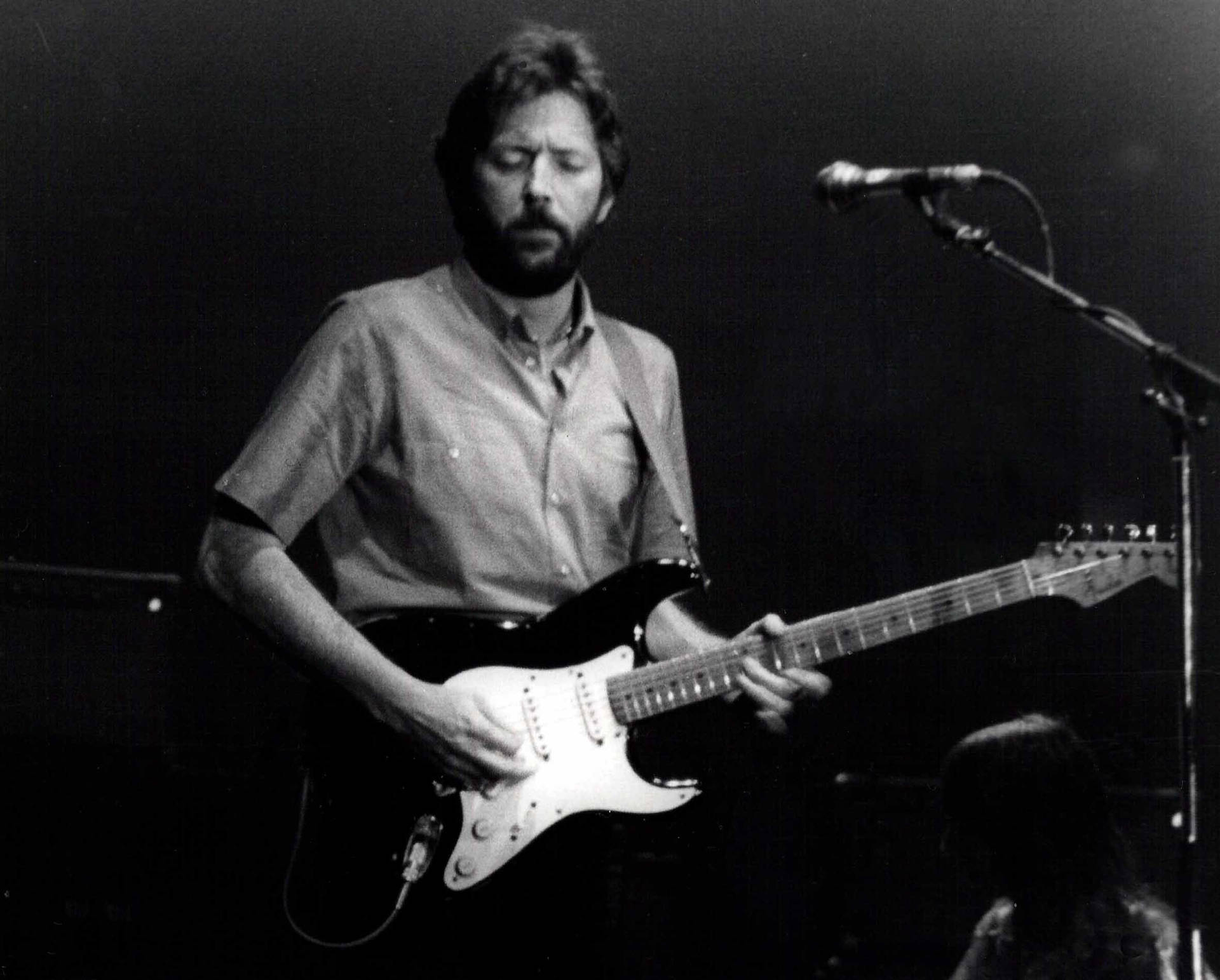 Eric Clapton In Recording Studio Background