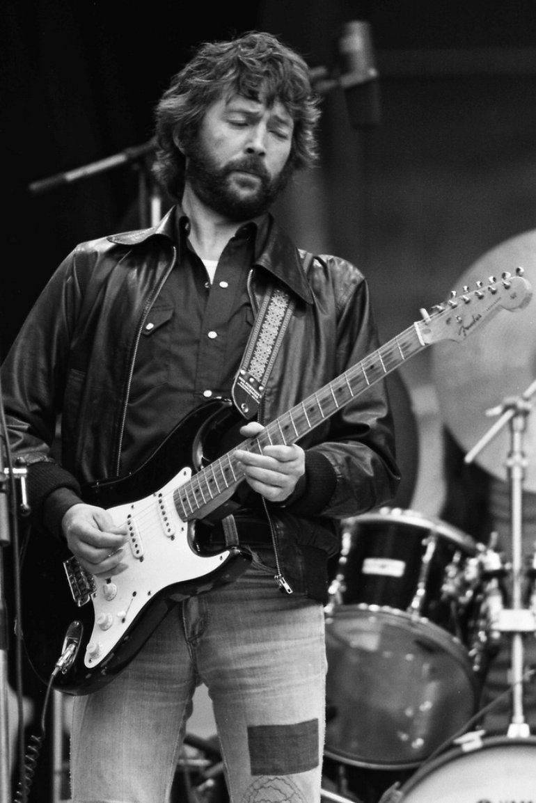 Eric Clapton Rocking His Electric Guitar