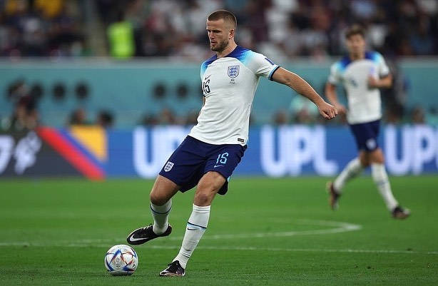 Eric Dier In Football Field Background