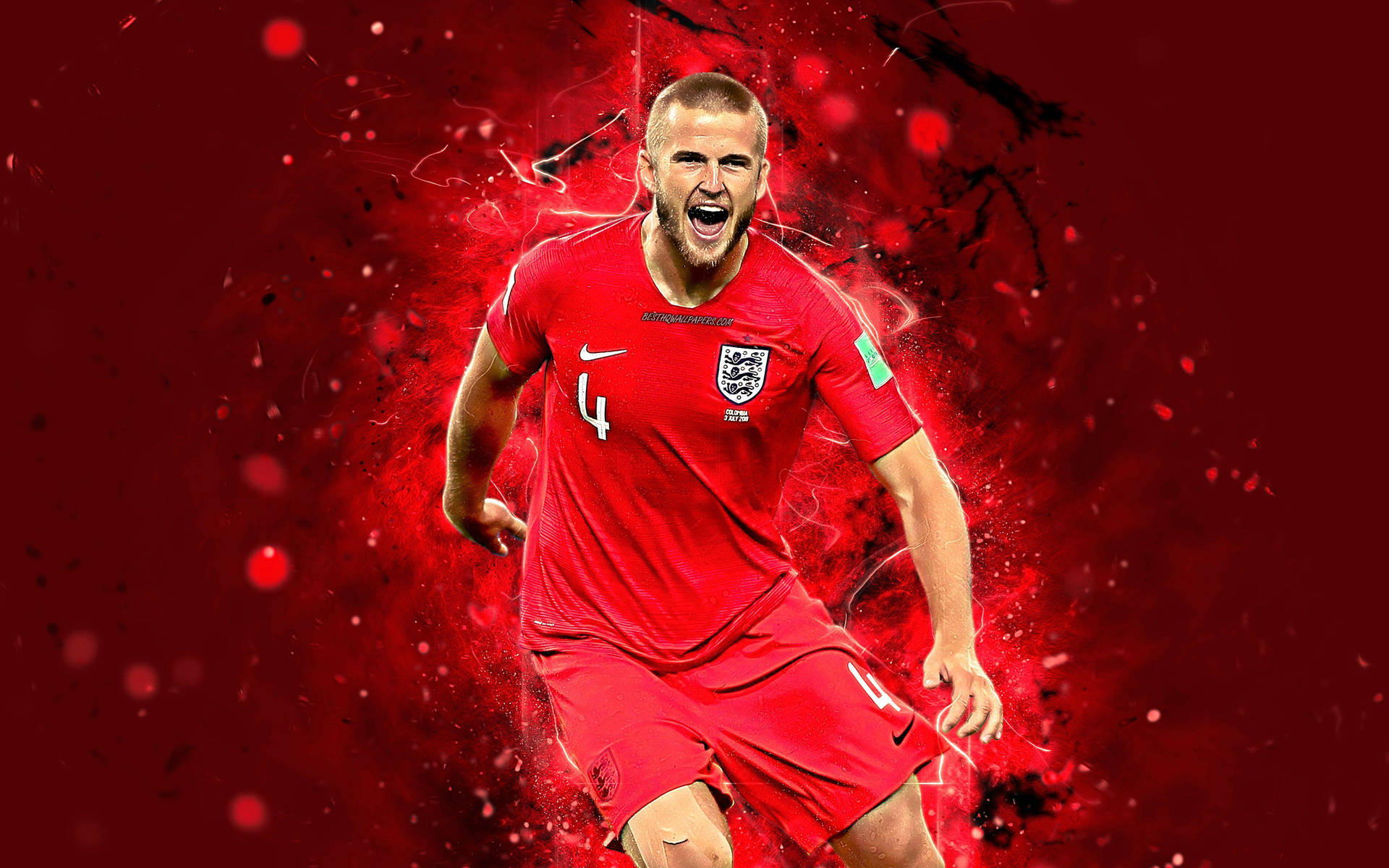 Eric Dier Red Fan Edit Background