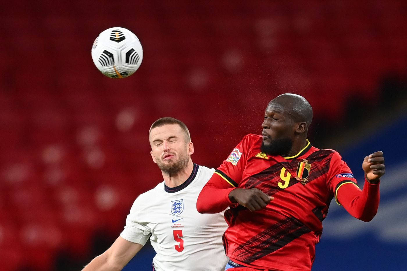 Eric Dier With Romelu Lukaku Background