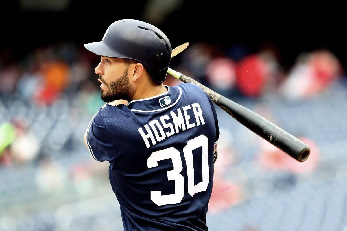 Eric Hosmer Holding Bat Background