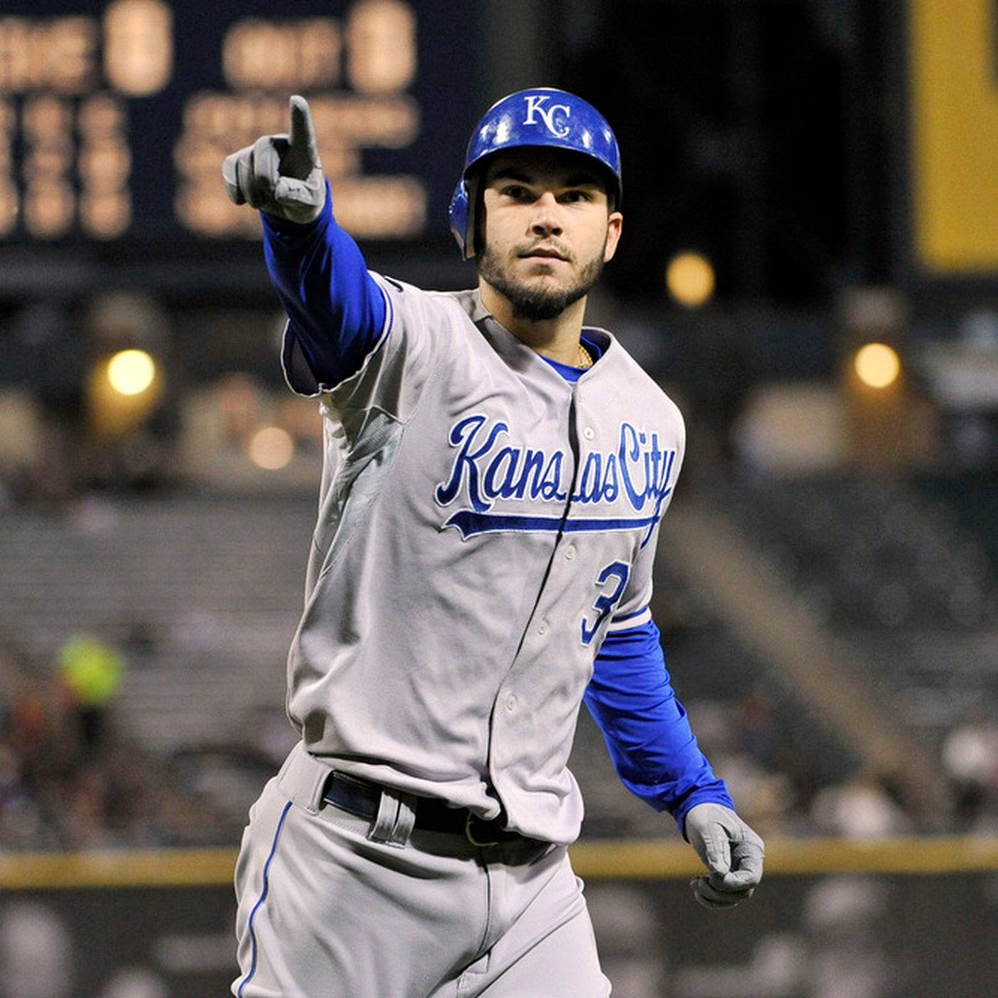 Eric Hosmer Pointing Finger Background