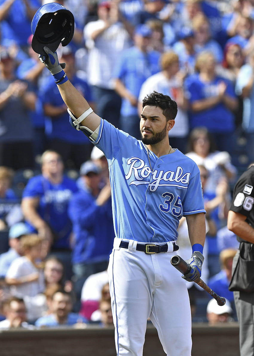 Eric Hosmer Waving Cap Background