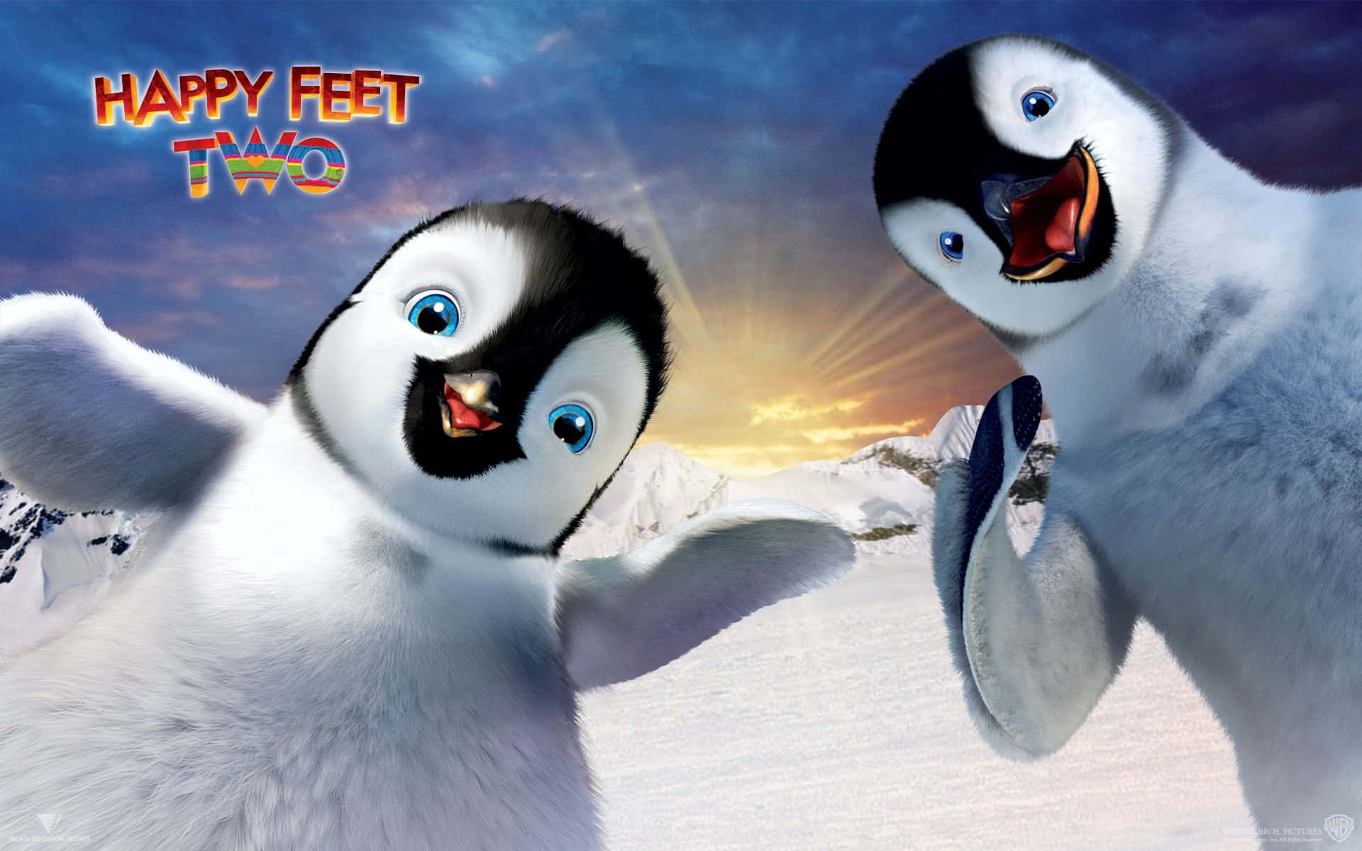 Erik And Mumble From Happy Feet Two Background