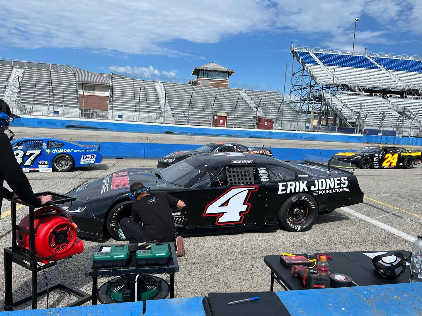 Erik Jones' Black Car