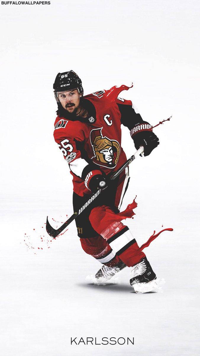 Erik Karlsson Fanart Poster Ottawa Senators Background