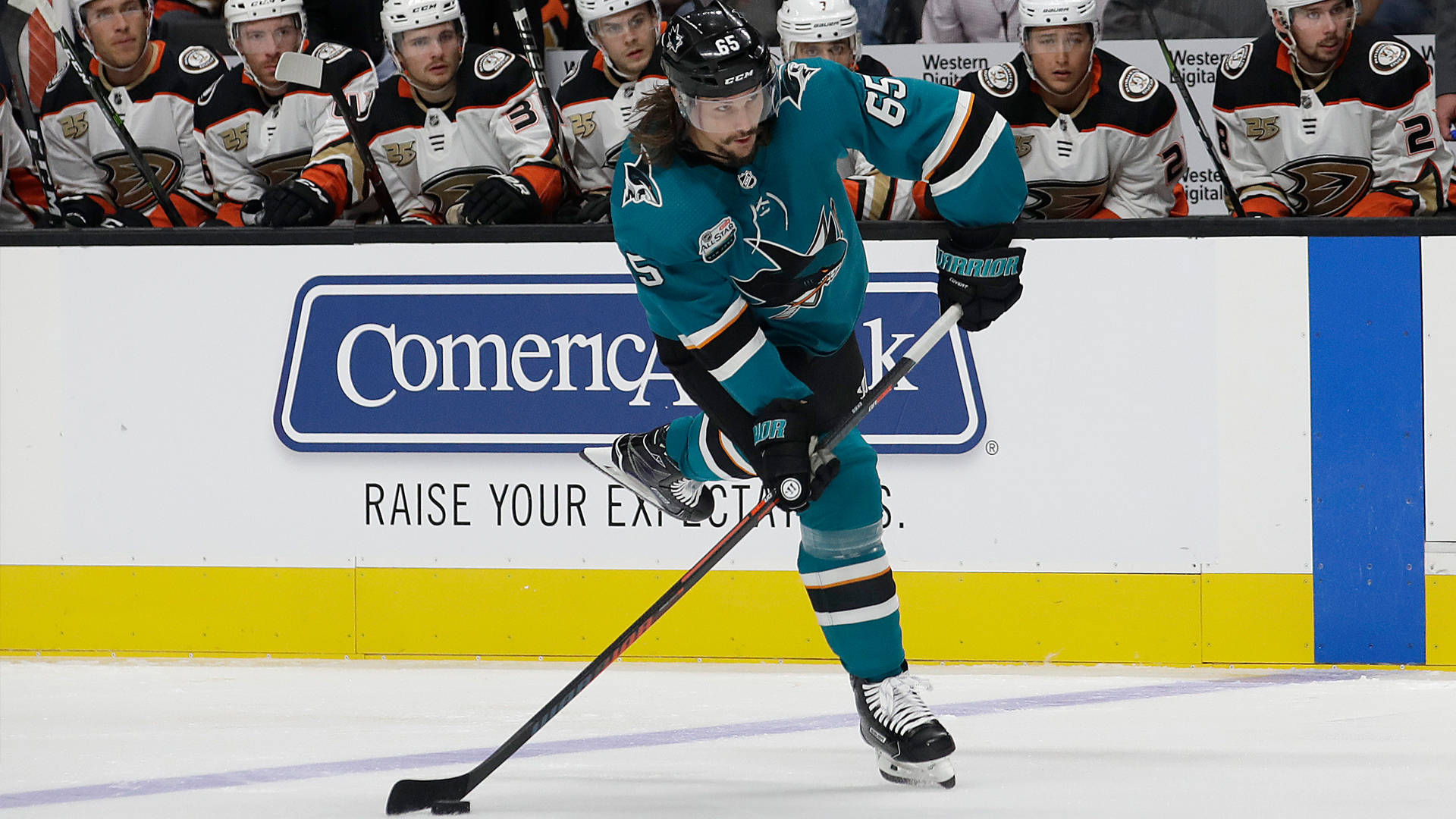 Erik Karlsson Ice Hockey Photo San Jose Background