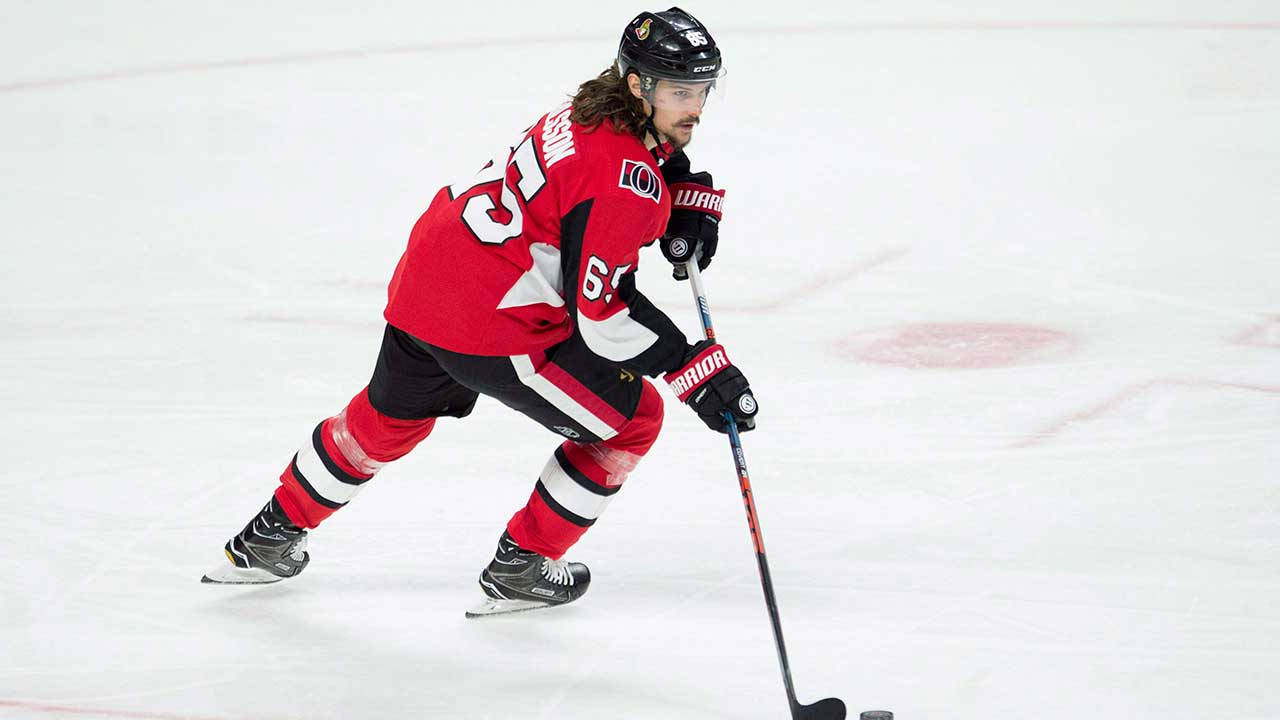 Erik Karlsson In Action - Ottawa Senators Defenceman Background