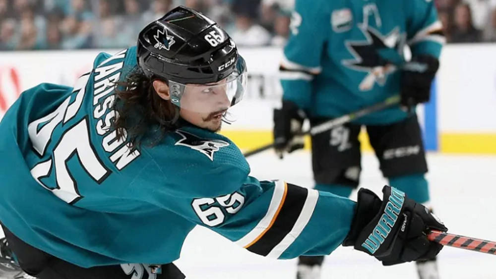 Erik Karlsson Nhl Ice Hockey San Jose Sharks Background