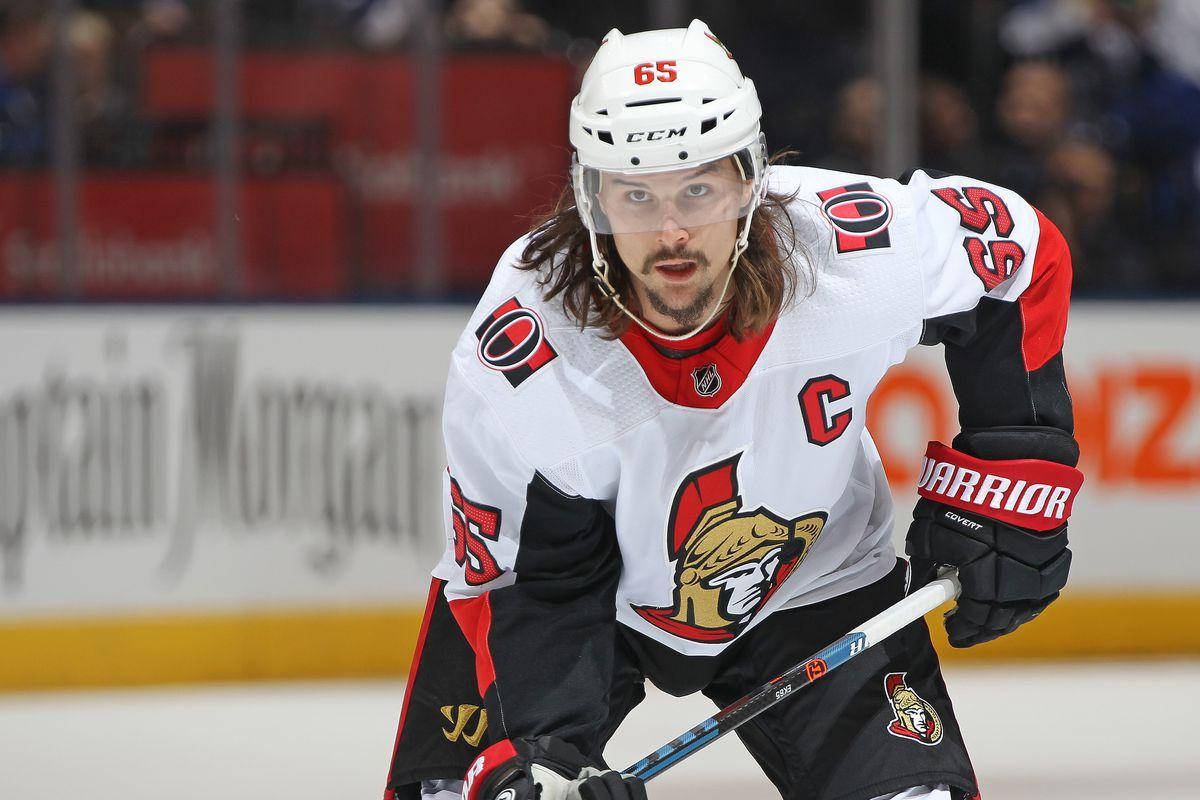 Erik Karlsson Poster Defenceman Ottawa Senators Background