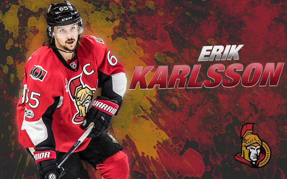 Erik Karlsson Splashy Fanart Poster Background