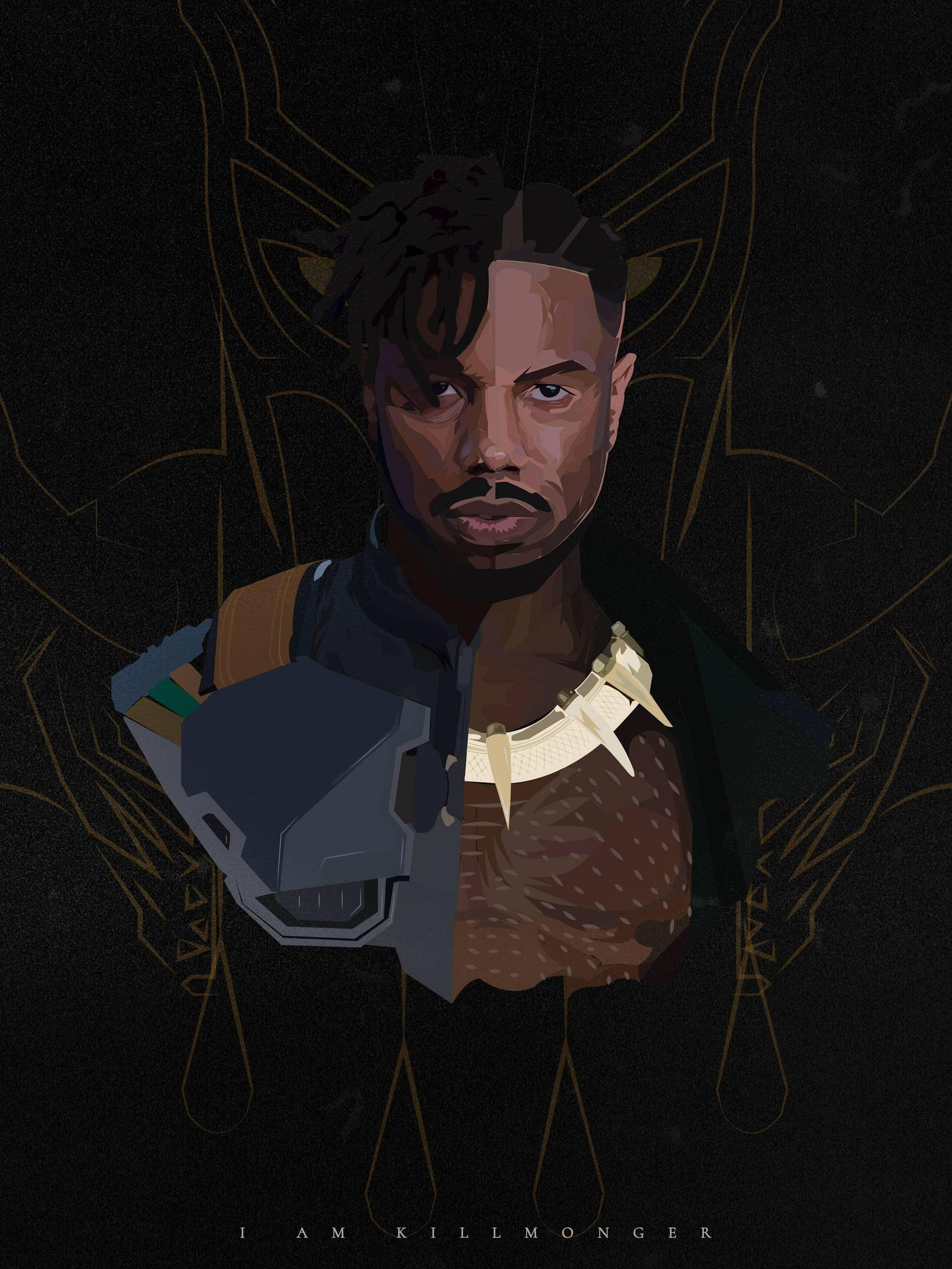 Erik Killmonger Painting Background