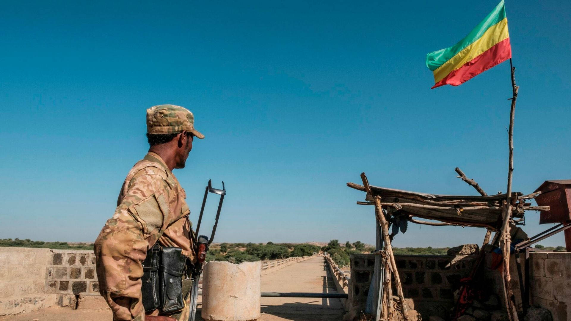 Eritrea Soldier Gazing Away