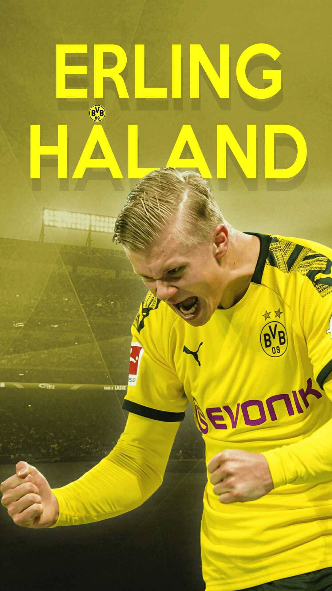 Erling Haaland Fan Made Art Background