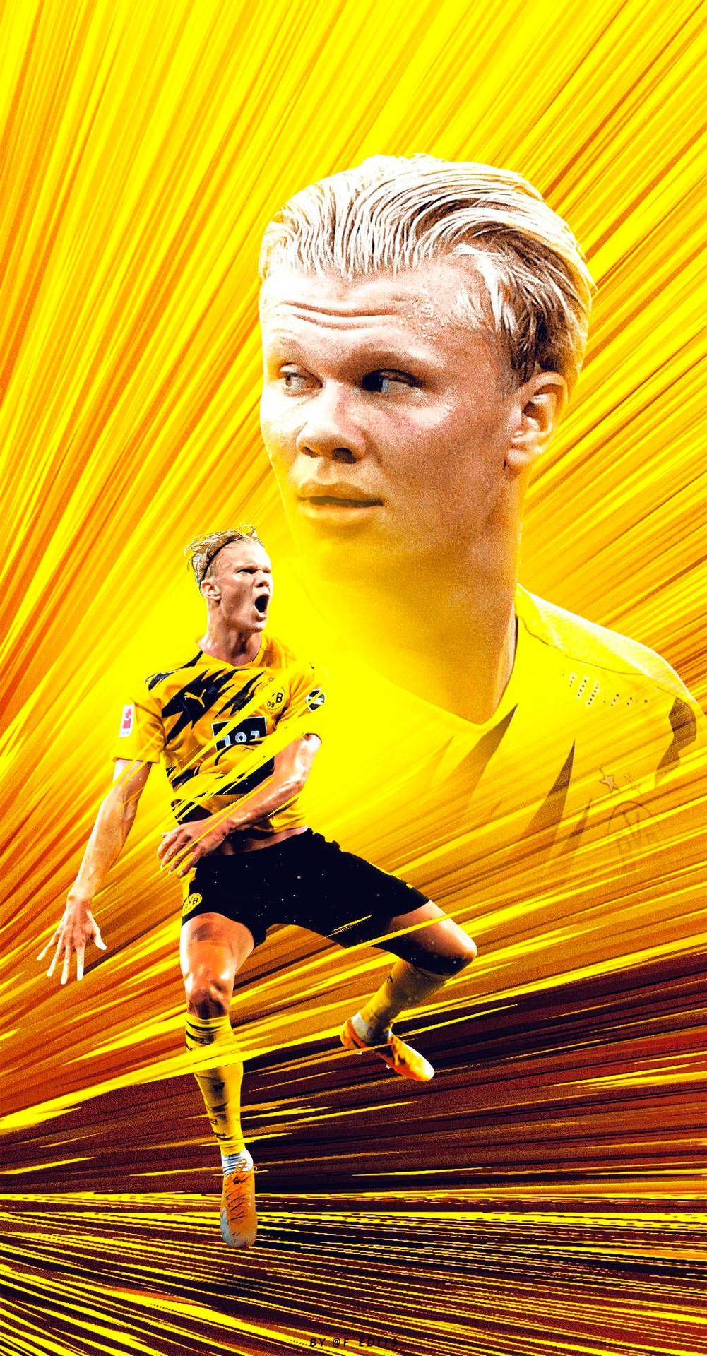 Erling Haaland Graphic Background