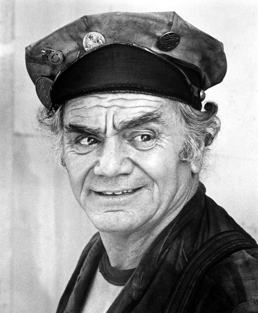 Ernest Borgnine Beret Monochrome Portrait