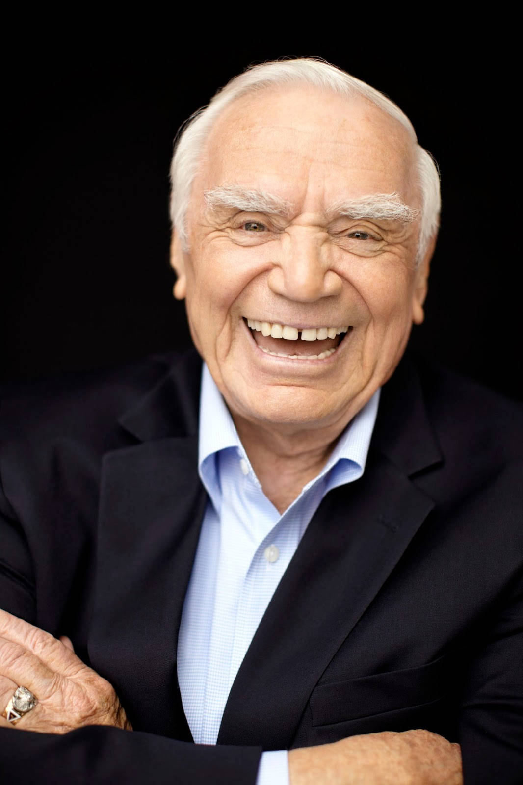 Ernest Borgnine Old Actor Laughing Portrait