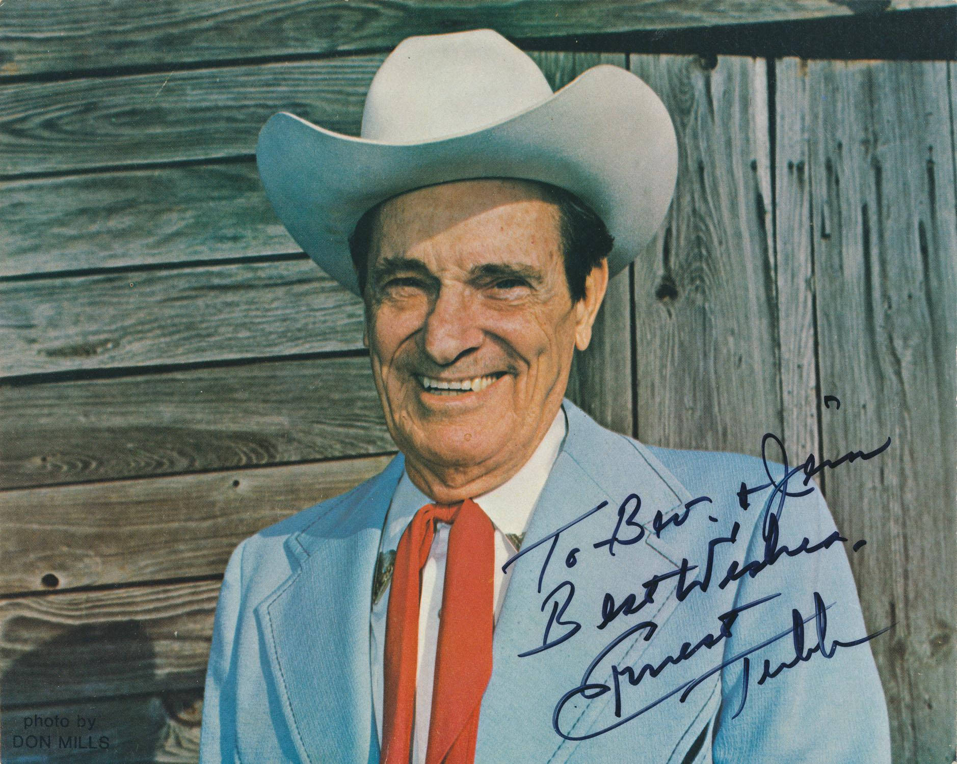 Ernest Tubb Country Singer Signature