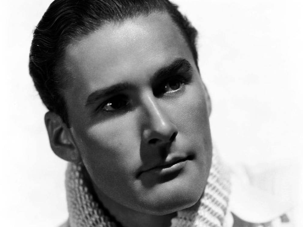 Errol Flynn Black And White In Sweater