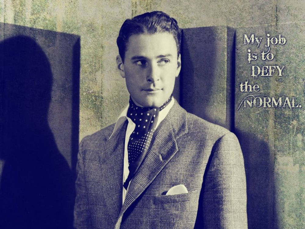 Errol Flynn Black And White Quotes Background