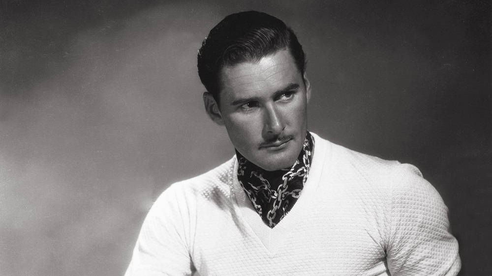 Errol Flynn Black And White Vintage