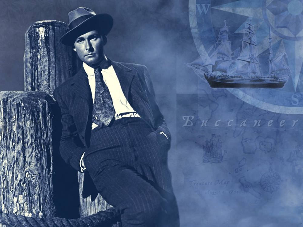 Errol Flynn Blue Aesthetic Background