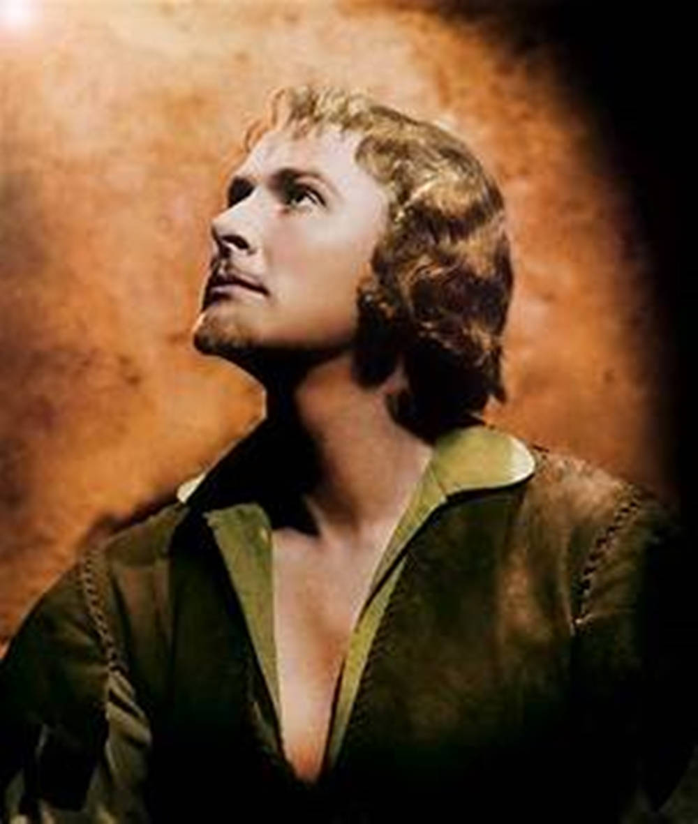 Errol Flynn Robin Hood Portrait Background