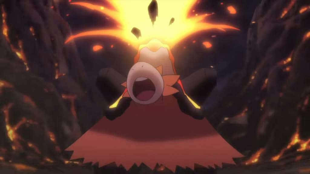 Eruption Of Enraged Camerupt Pokemon Background