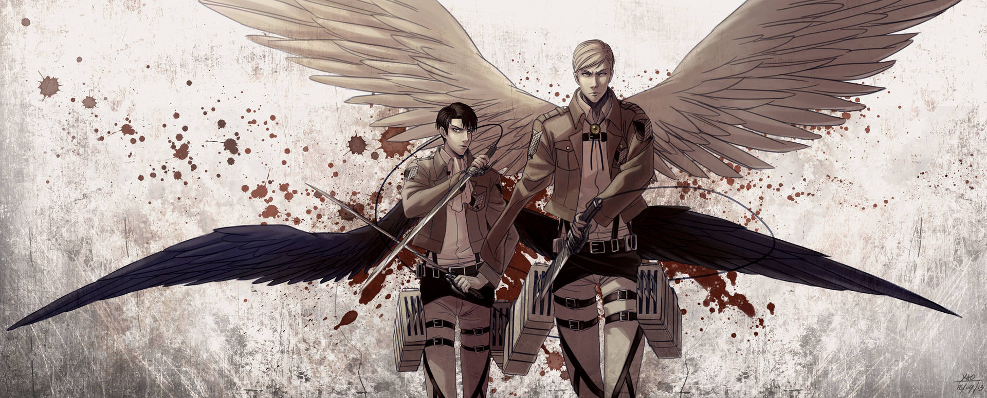 Erwin Smith And Levi Background