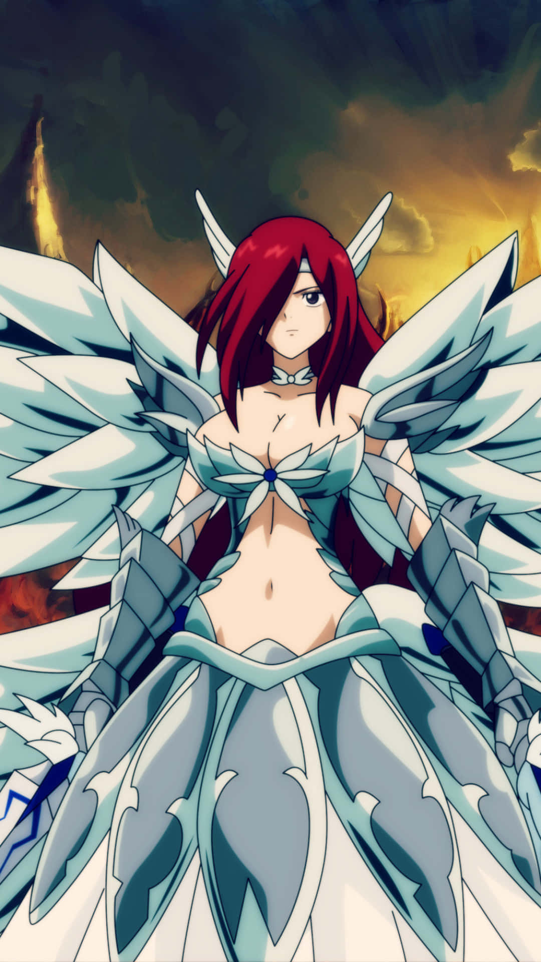 Erza Scarlet Puts Her Swordsmanship To The Test! Background