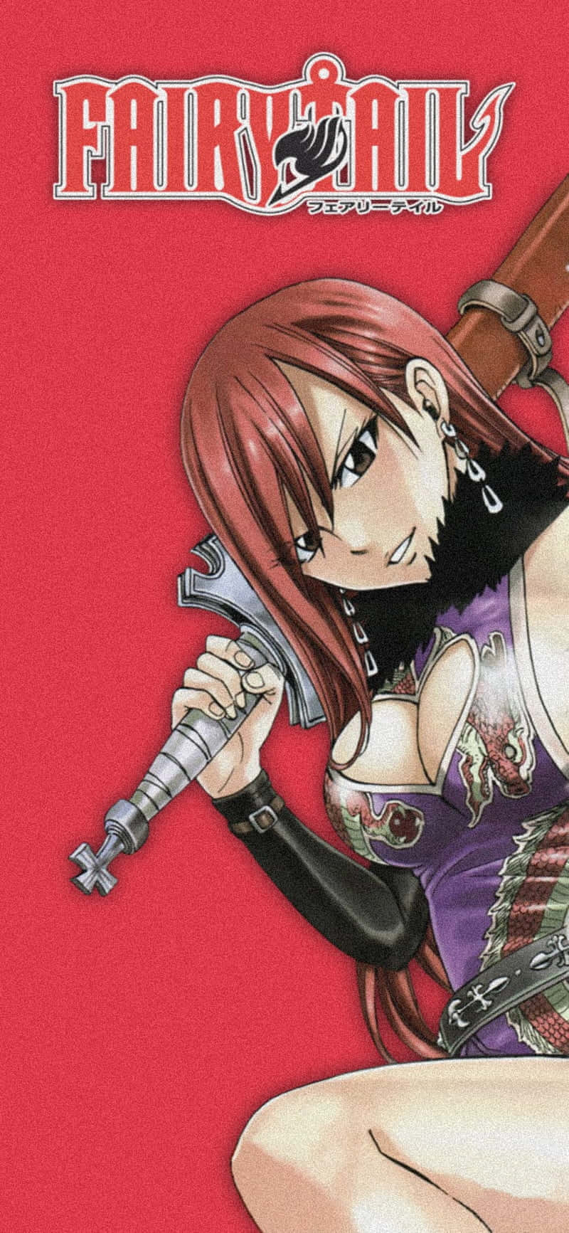 Erza Scarlet, The Strongest Female Mage Of Fairy Tail Background