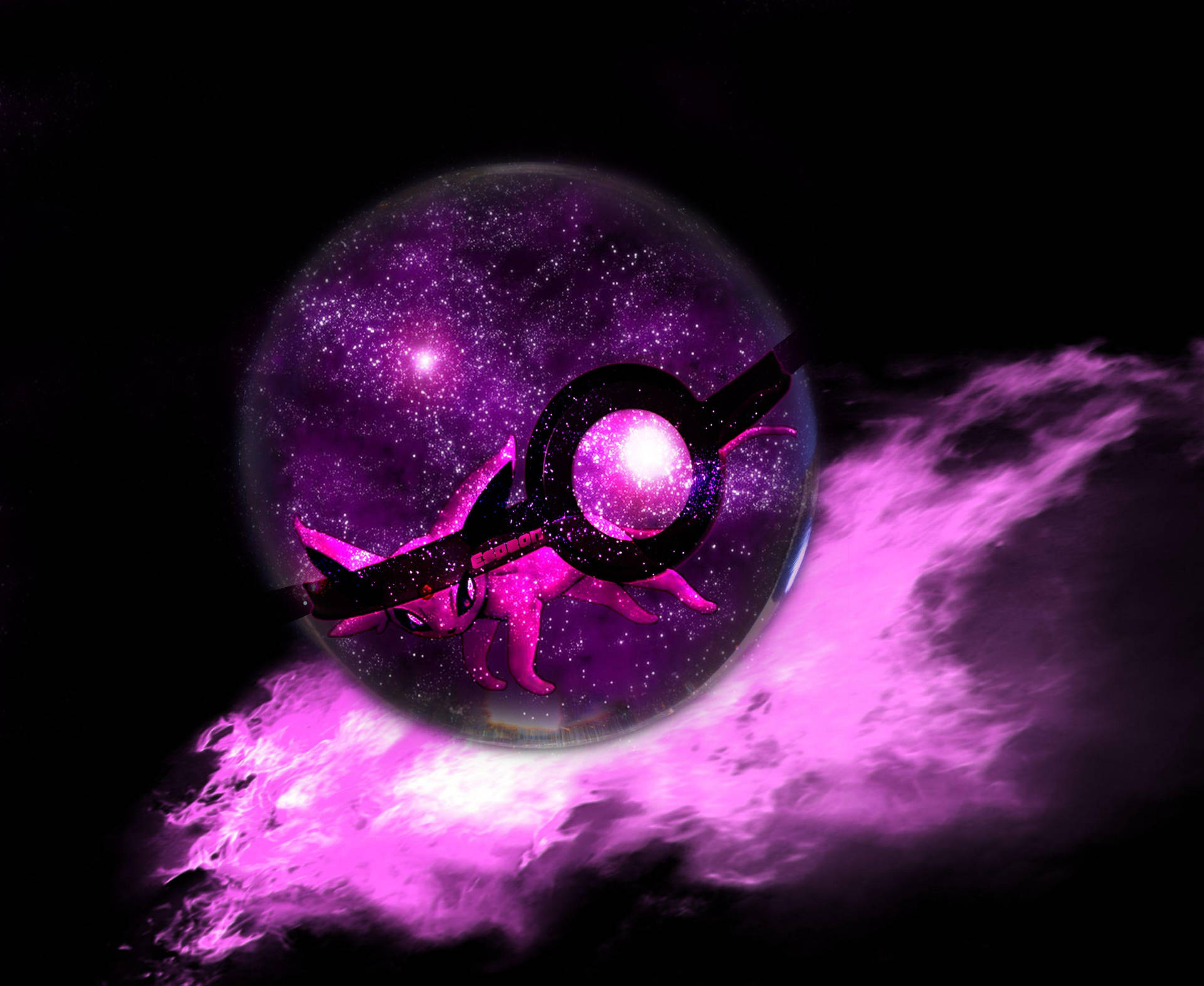 Espeon Galaxy Pokeball Background