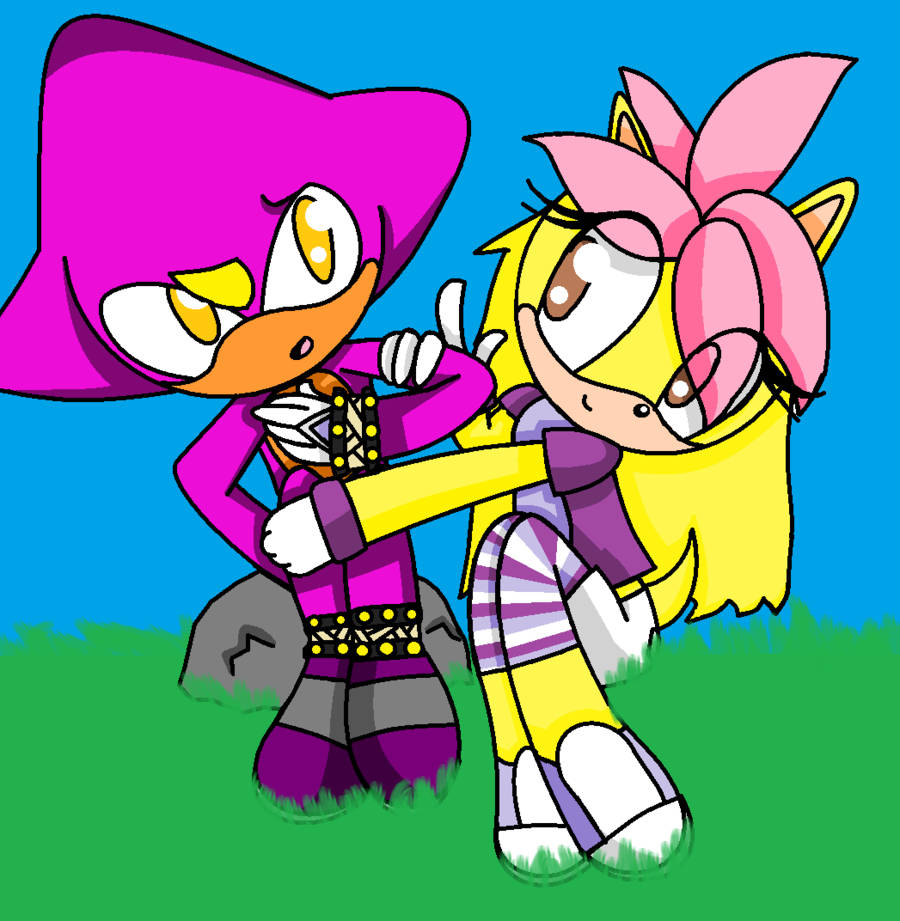 Espio The Chameleon Amy Rose Background