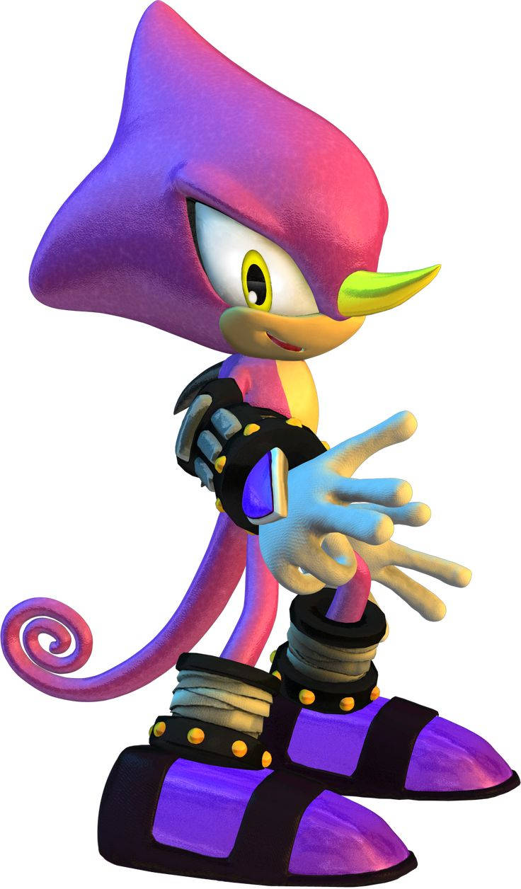 Espio The Chameleon Colorful Body Background