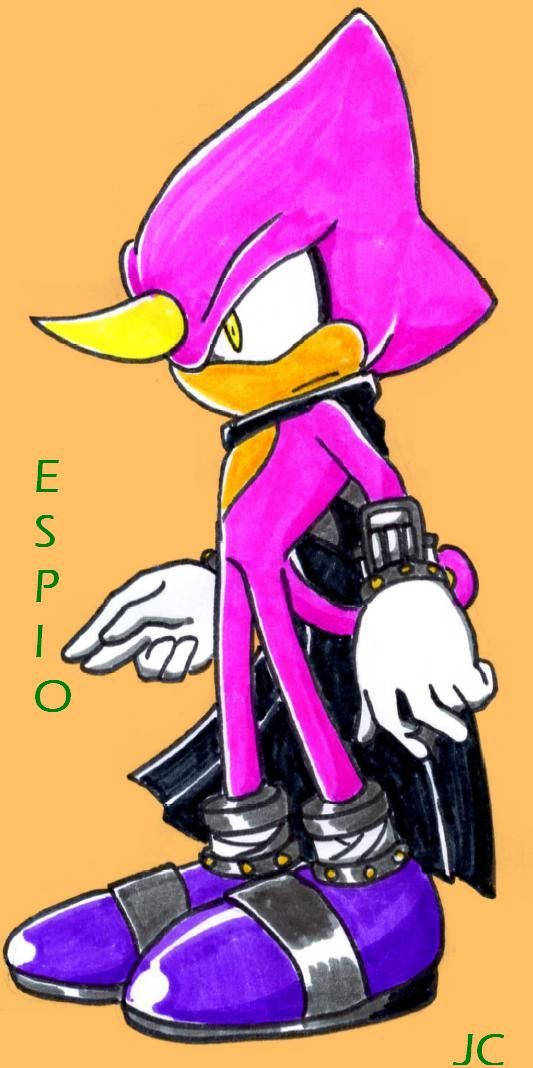 Espio The Chameleon Orange Drawing Background