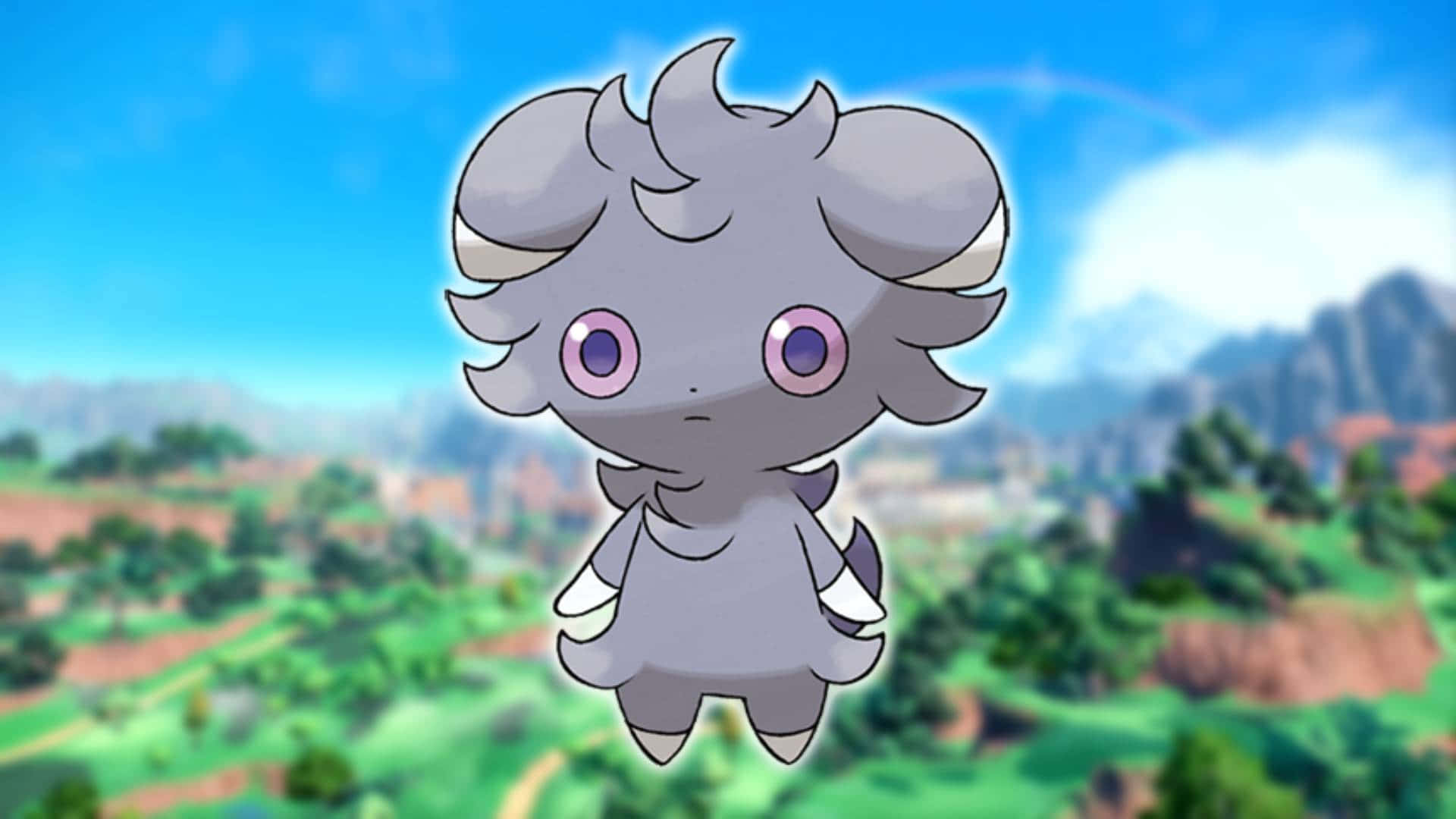 Espurr Against A Mountainous Background Background