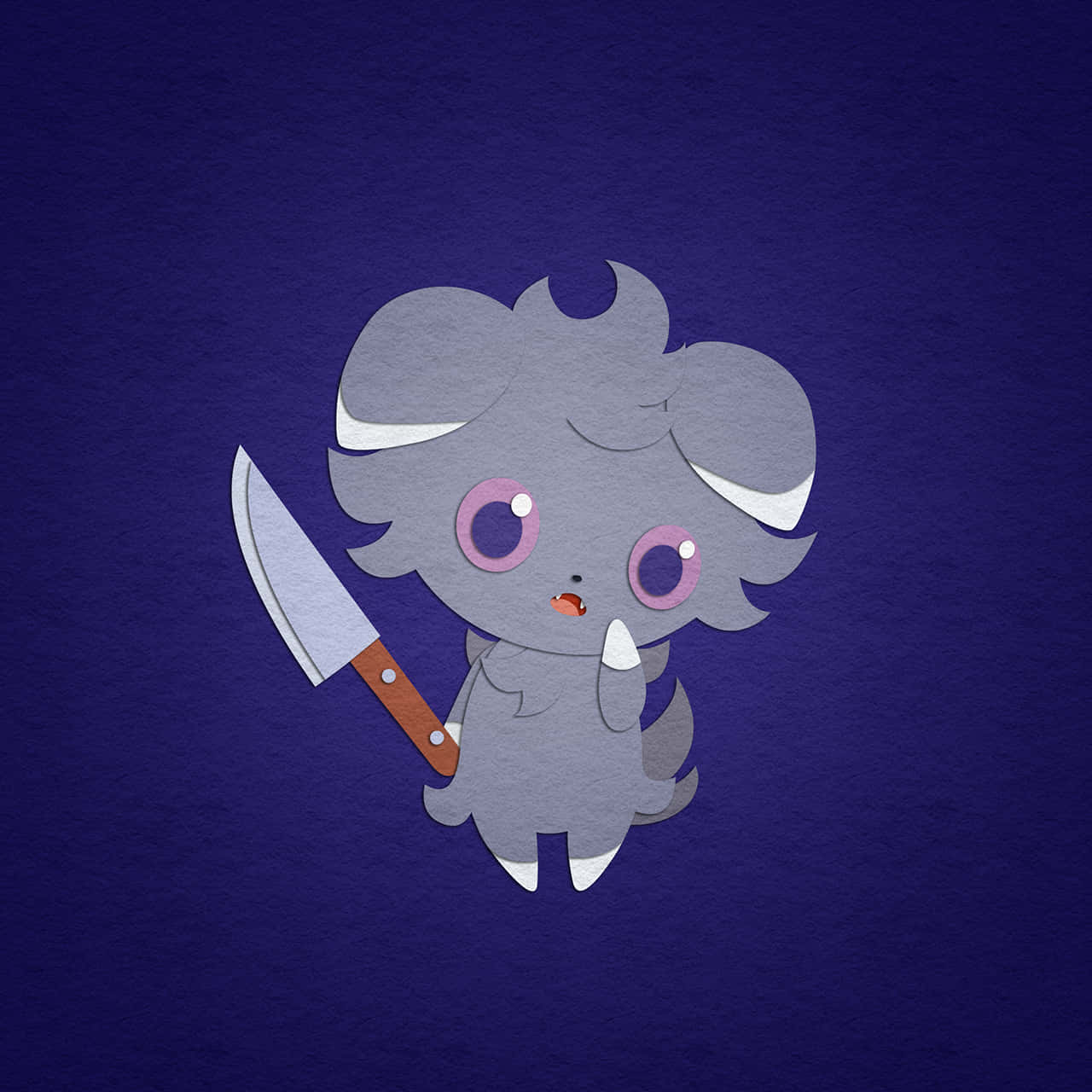 Espurr Holding A Knife Background