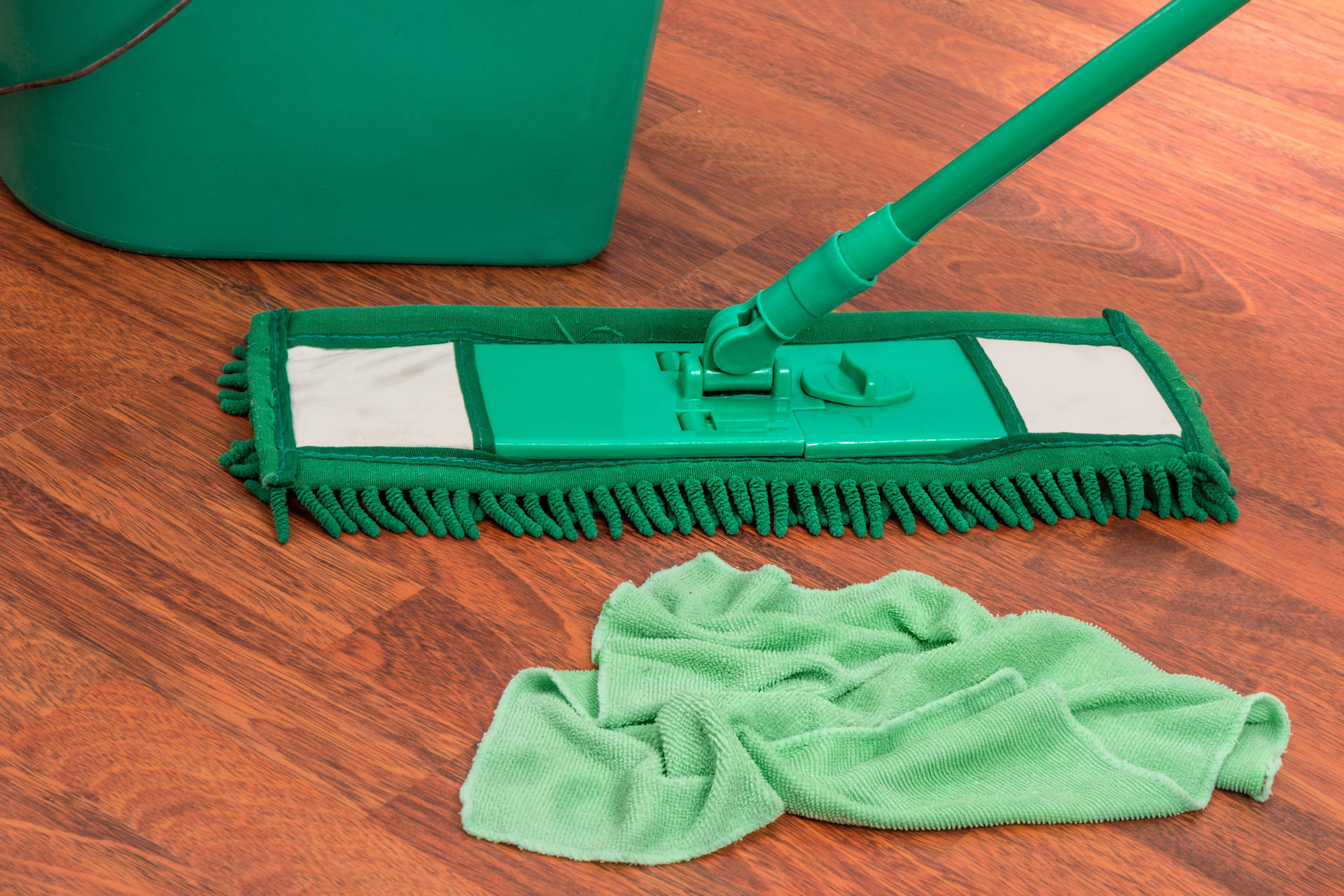 Essential Tools For House Cleaning Background