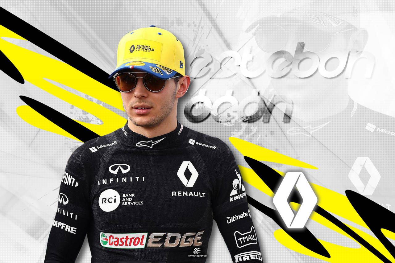 Esteban Ocon Radiating Confidence In Sunglasses Background