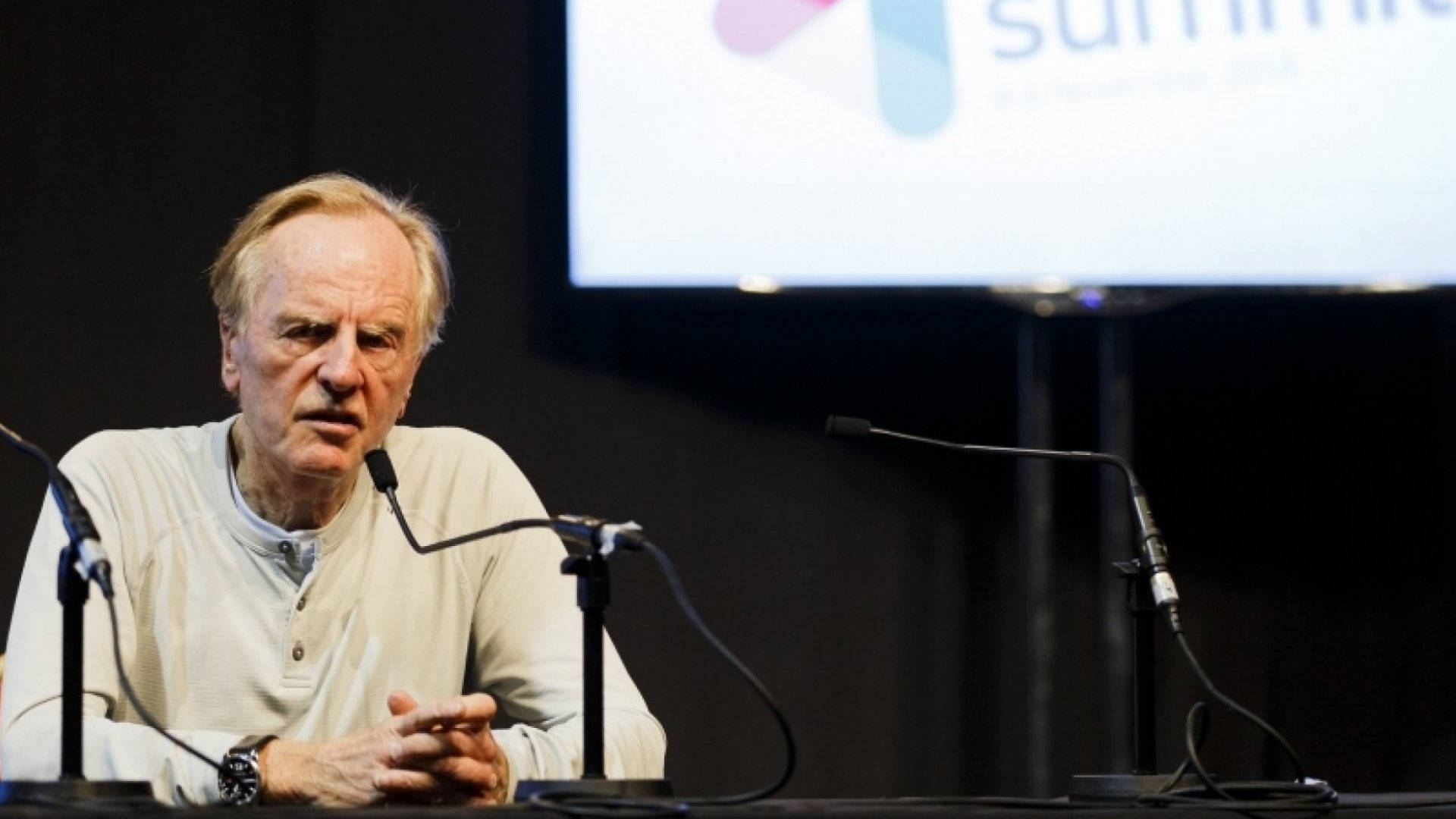 Esteemed Business Leader John Sculley Delivering Keynote Speech Background