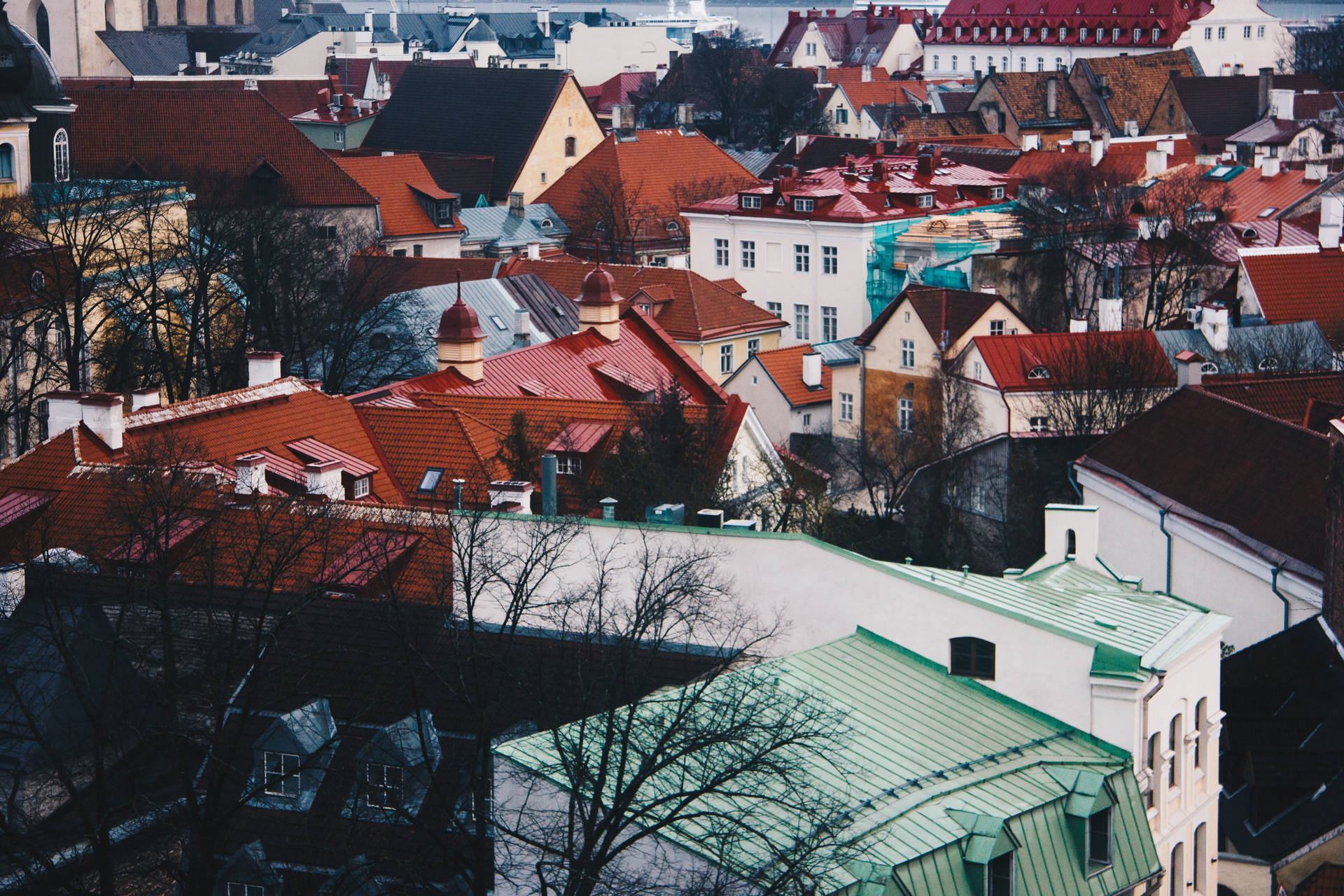 Estonia European Houses Background