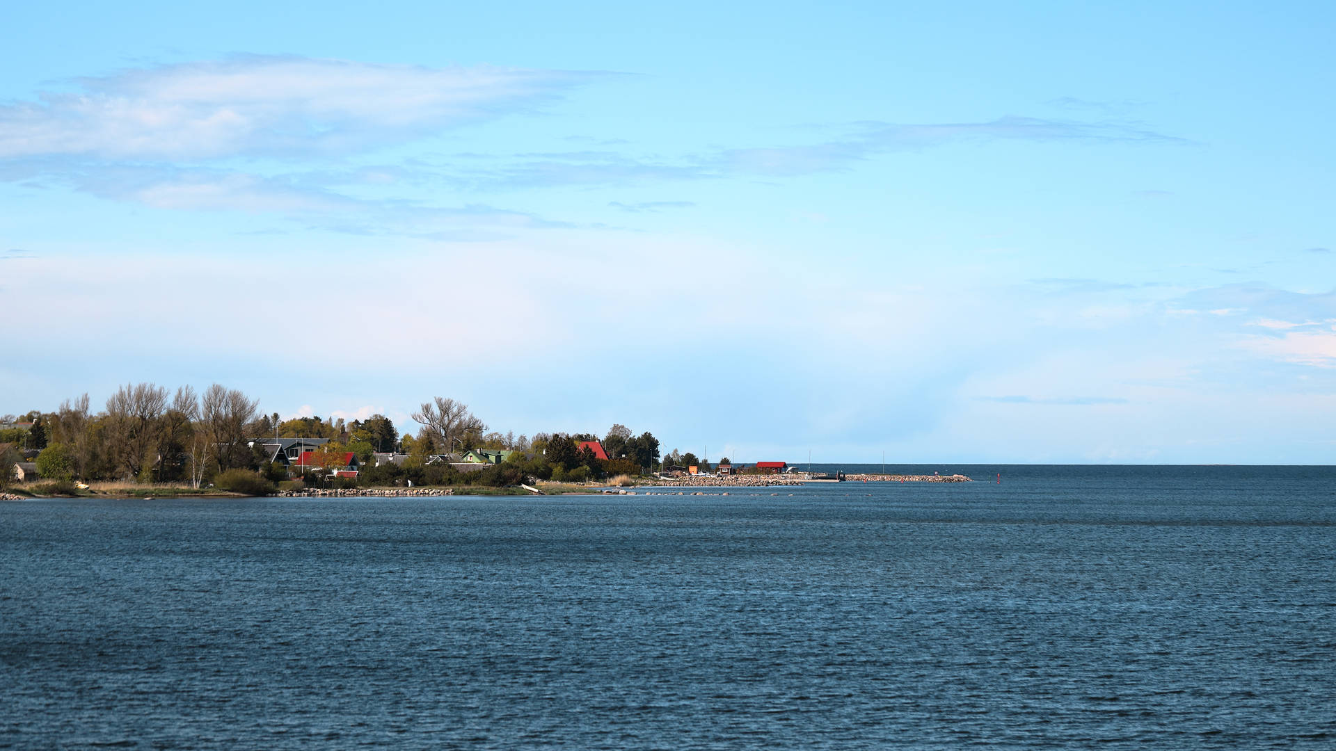 Estonia Kaberneeme Coastal Village Background