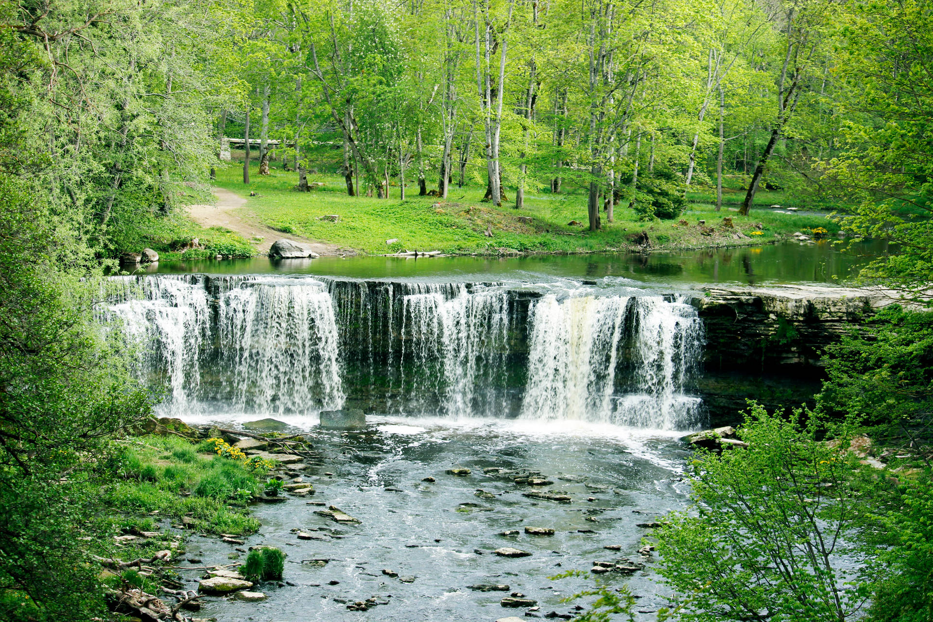 Estonia Keila Waterfall Background