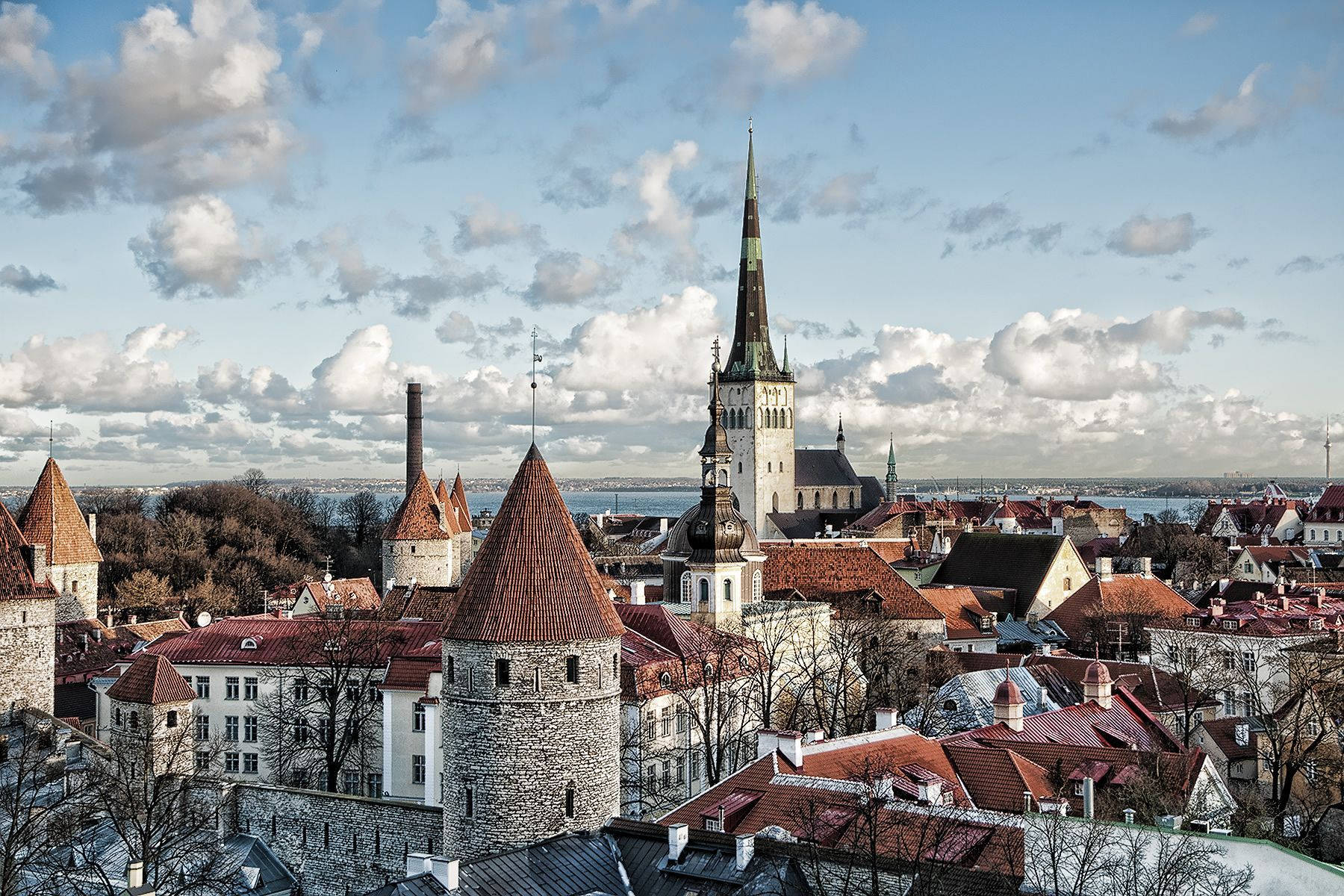 Estonia Old Medieval City Background