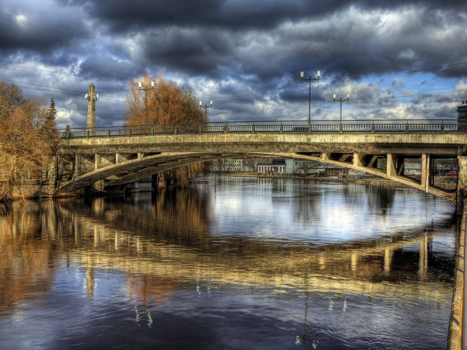 Estonia Tartu River Background