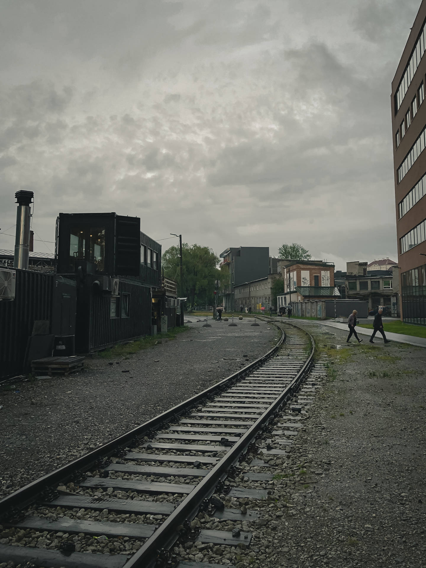 Estonia Telliskivi City Railroad Background